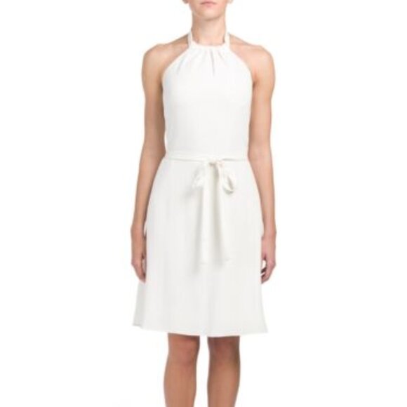 Theory Nayline R. Elevate Crepe Dress Size 6 Halter - Picture 1 of 15